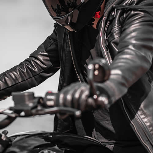 Jaqueta para motociclista e segurança