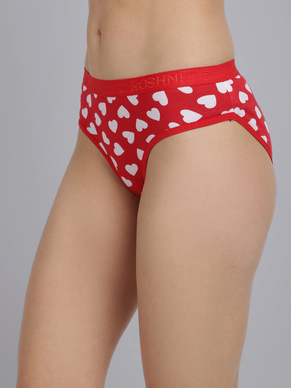 Buy Womens Red Heart Printed Cotton Panties Online India Urgear – Urgear