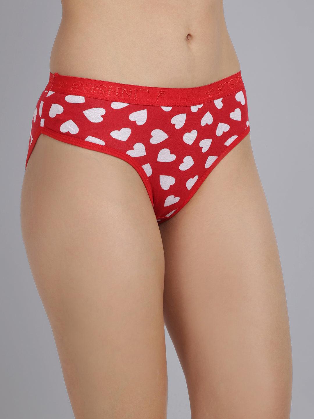 Buy Womens Red Heart Printed Cotton Panties Online India Urgear – Urgear