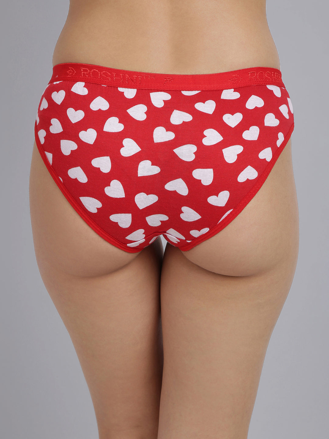 Buy Womens Red Heart Printed Cotton Panties Online India Urgear – Urgear