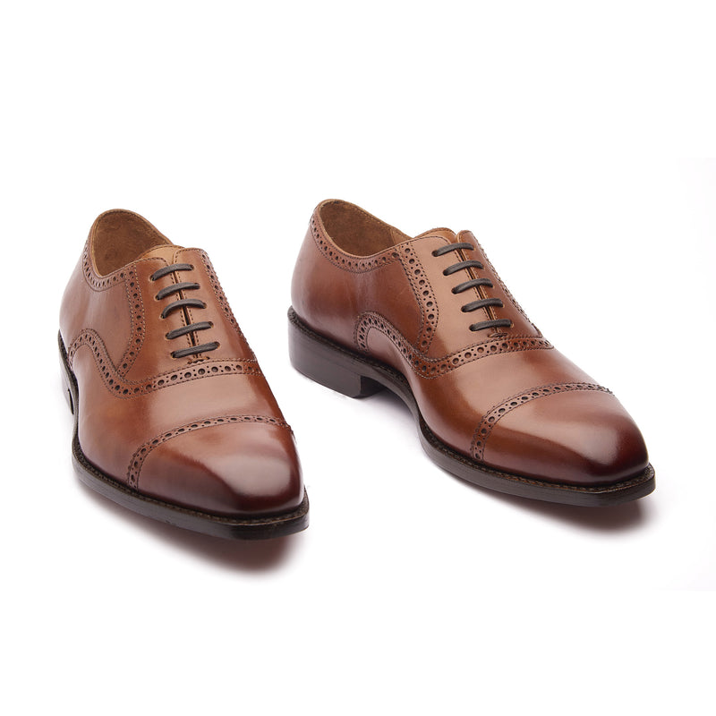 Bemer, Quarter Brogue Oxford - Cognac | Hand Welted | Classics Collect –  BLKBRD SHOEMAKER | HAND WELTED SHOES, HANDCRAFTED IN INDIA