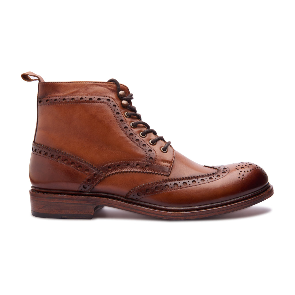 Montero, Wingtip Derby Boot - Cognac | Goodyear Welted | Blackbird ...