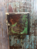 Vintage metal patina first aid wall  bathroom office cabinet