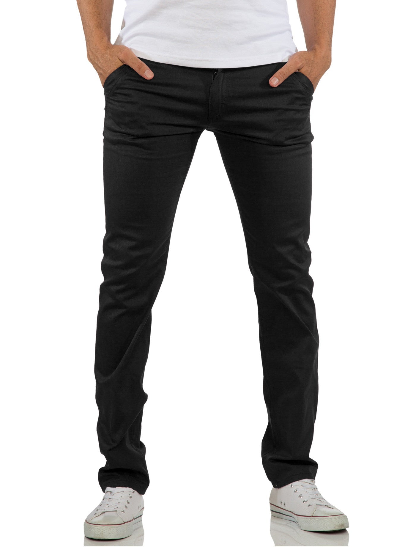 mens black chino pants