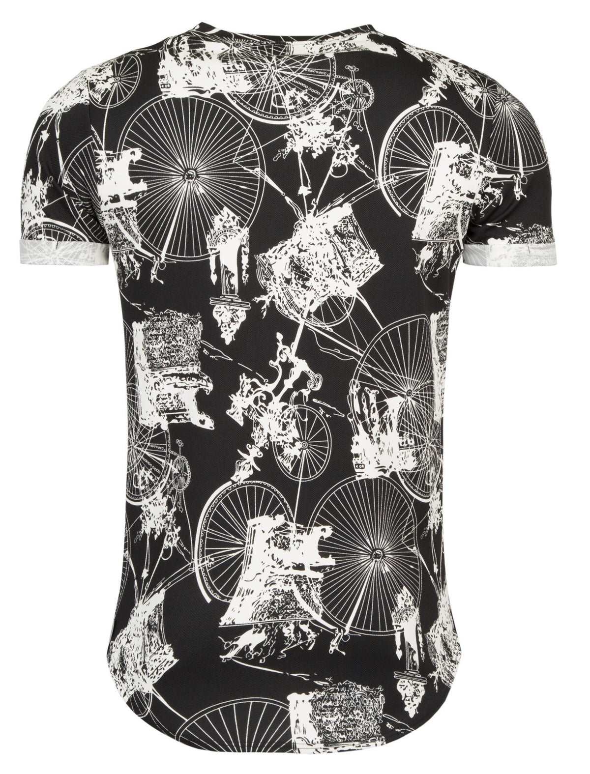 Y&R Men Big Wheel Bicycle T-Shirt - Black - FASH STOP