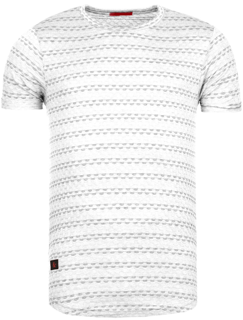 Y&R Men Casual Nails T-Shirt - White - FASH STOP