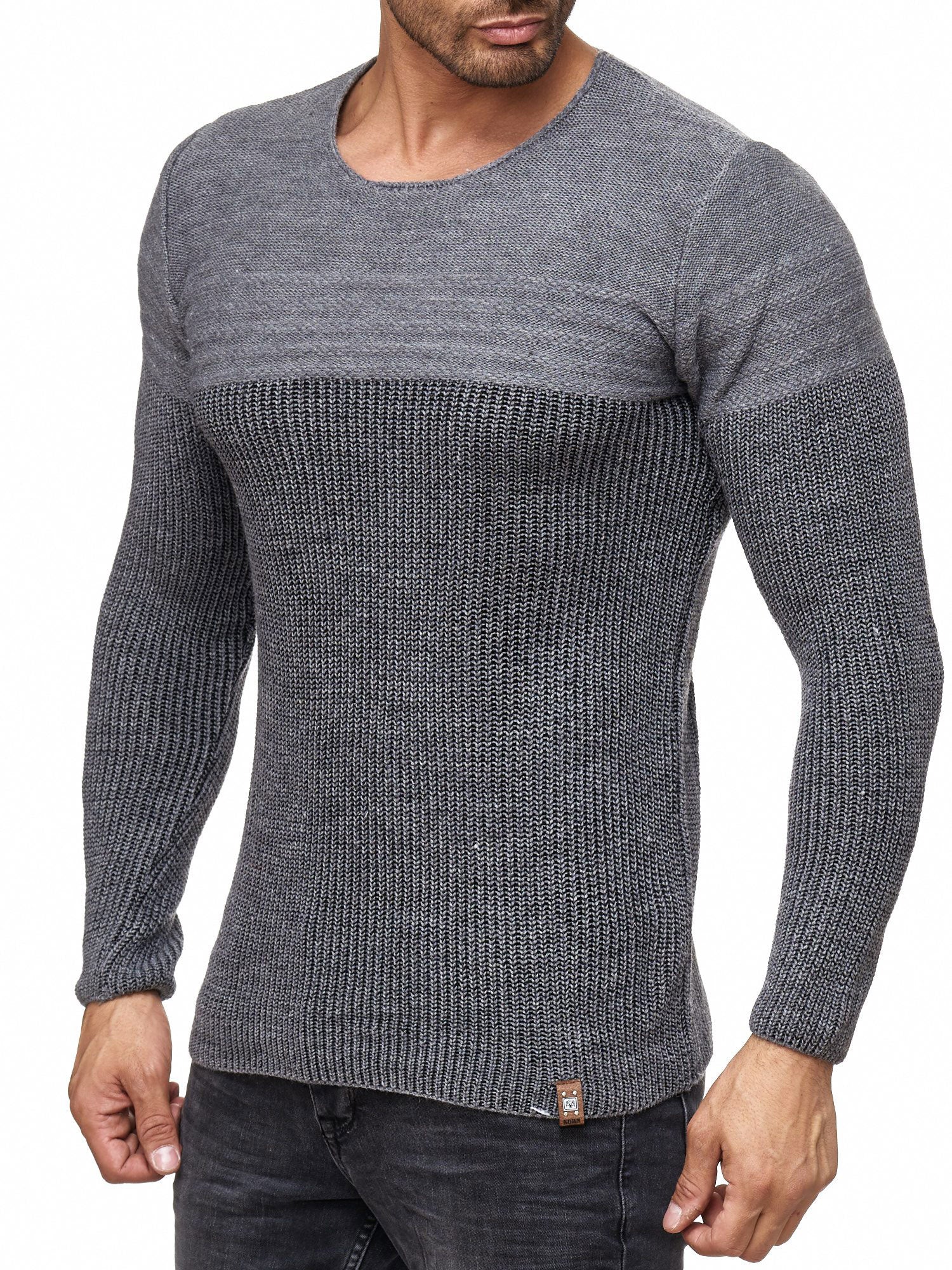 Men Stylish Mock Turtle Neck Pocket Sweater - Black - FASH STOP