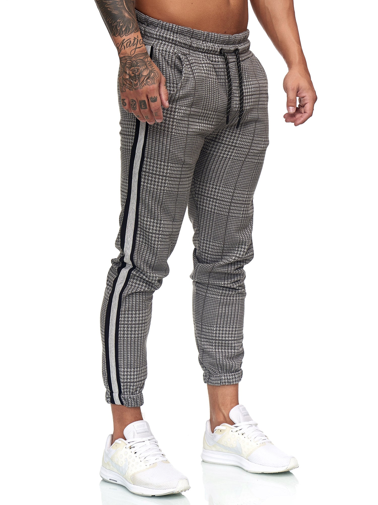 plaid sweat pants