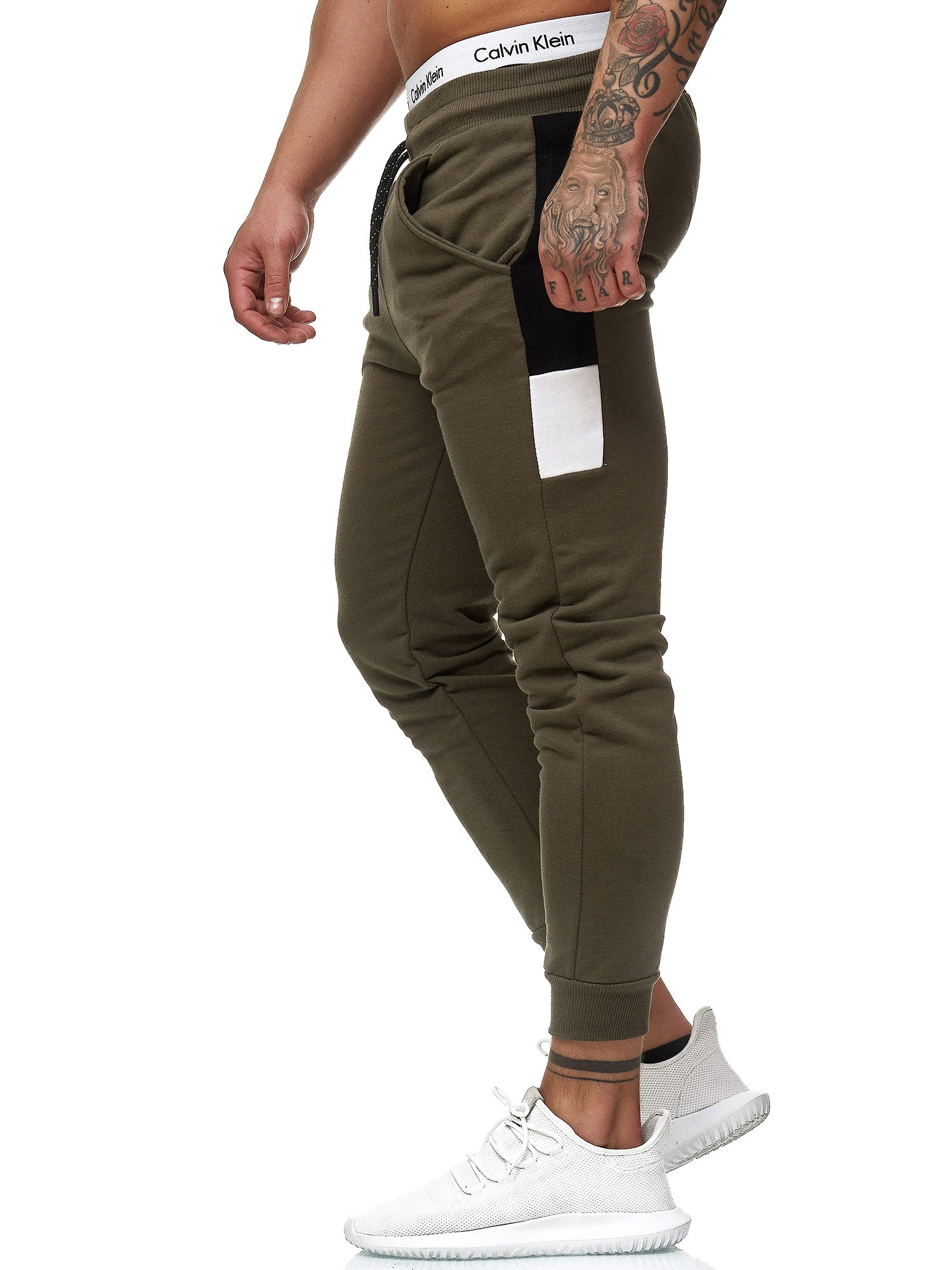 khaki green joggers