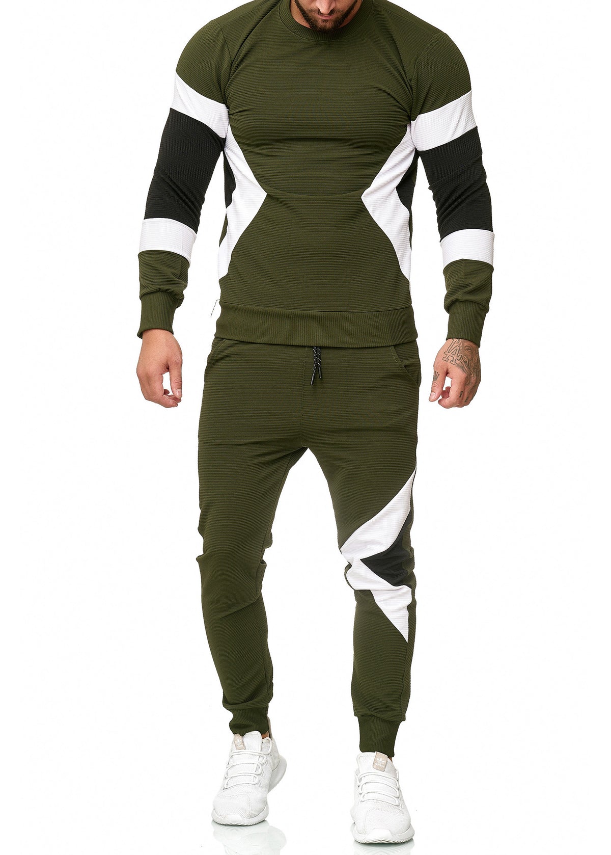 Sizag TrackSuit Sweatpant Sweater - Army Green X0020F - FASH STOP