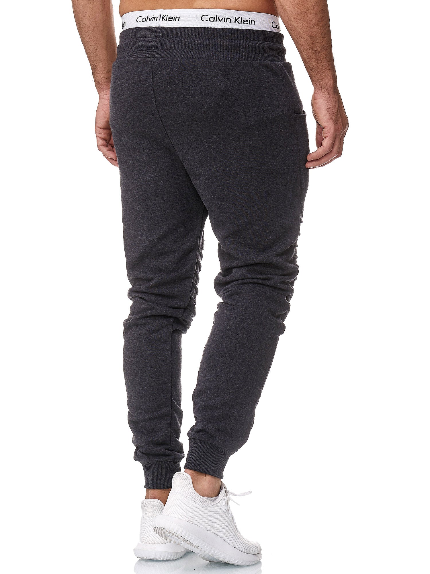 Ribbed Zipper Sweatpants Joggers - Dark Gray X2D - FASH STOP