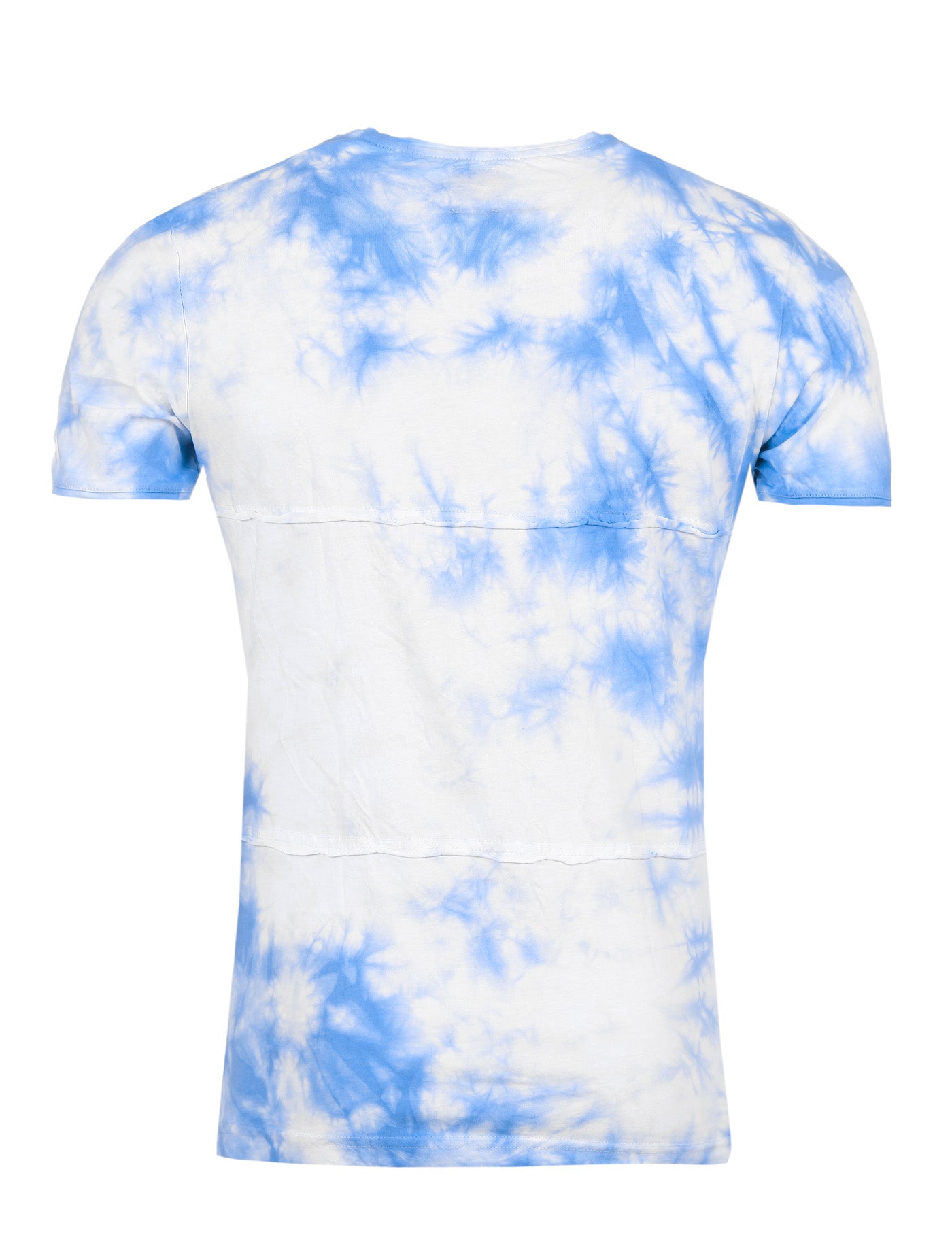 Y&R Men Tie Dyed Pocket T-shirt - Blue - FASH STOP
