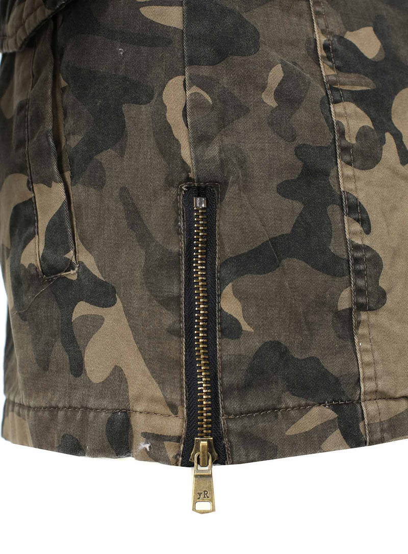 Y&R Men Stylish Camouflage Mid Length Jacket - FASH STOP