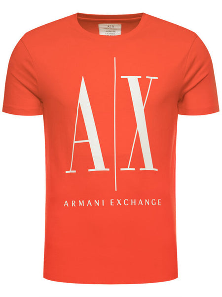 Top 72+ imagen orange and white armani exchange shirt