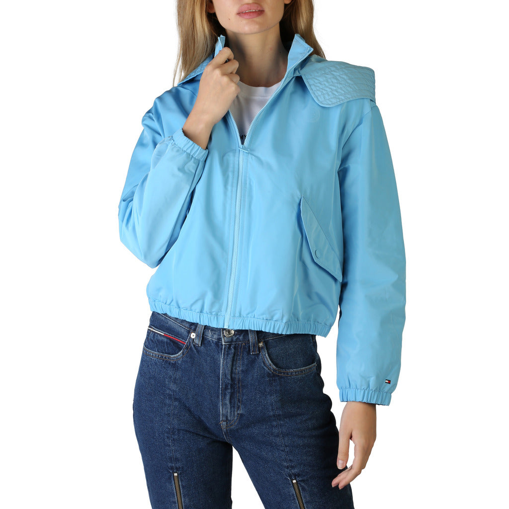 TOMMY light blue polyester Jacket – To Be Outlet
