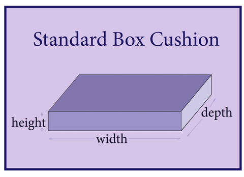 How to measure for a rectangular box cushion