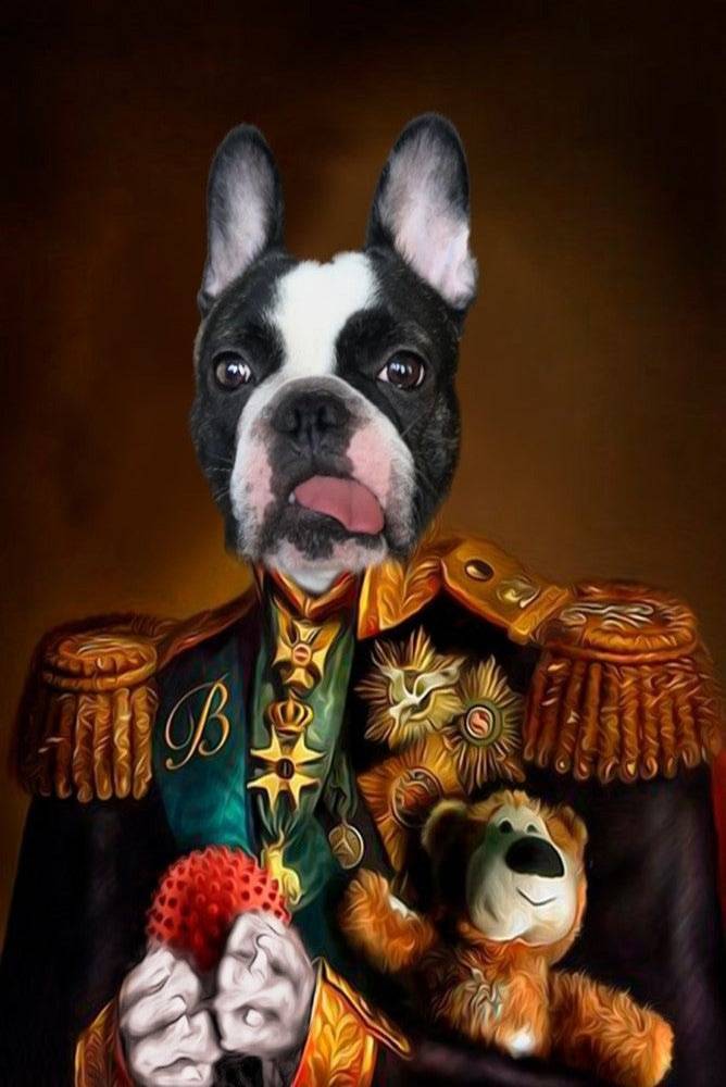 Custom Pet Portraits, Handmade Dog & Cat Renaissance Art, Unique Royal & Funny Gifts for Pet Lovers