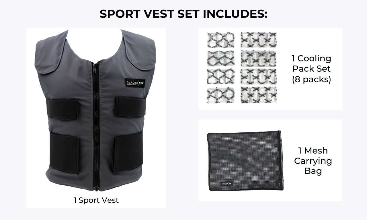 Vervorming Assortiment van Sport Vest Set | Glacier Tek