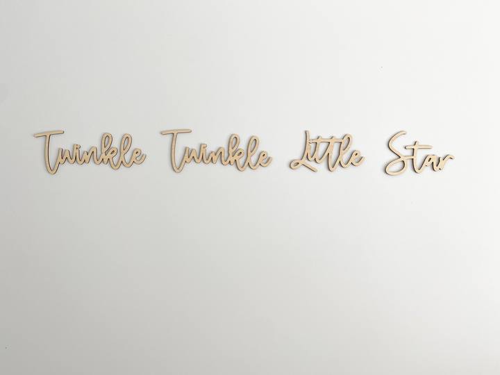 Twinkle Twinkle Little Star - Wall Script