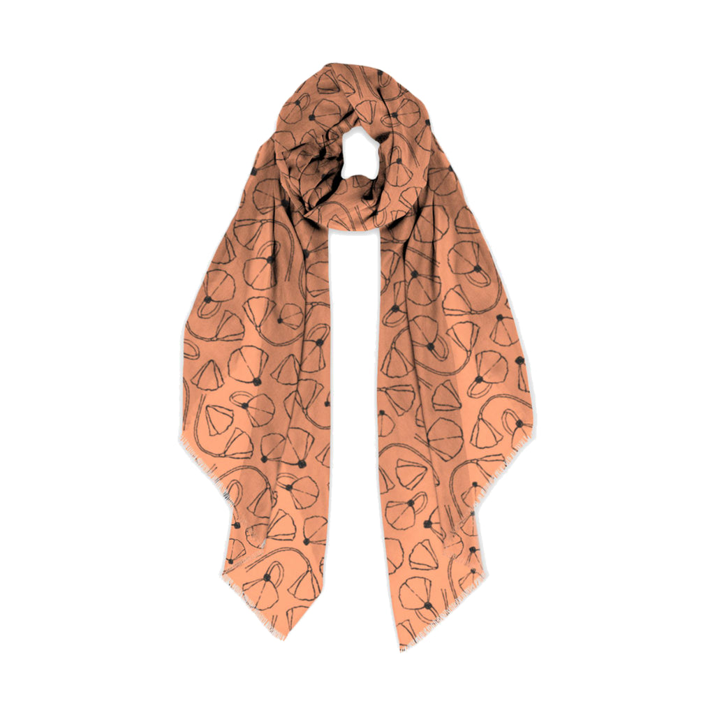 Review of a Louis Vuitton shine shawl in brown and gold fabulous