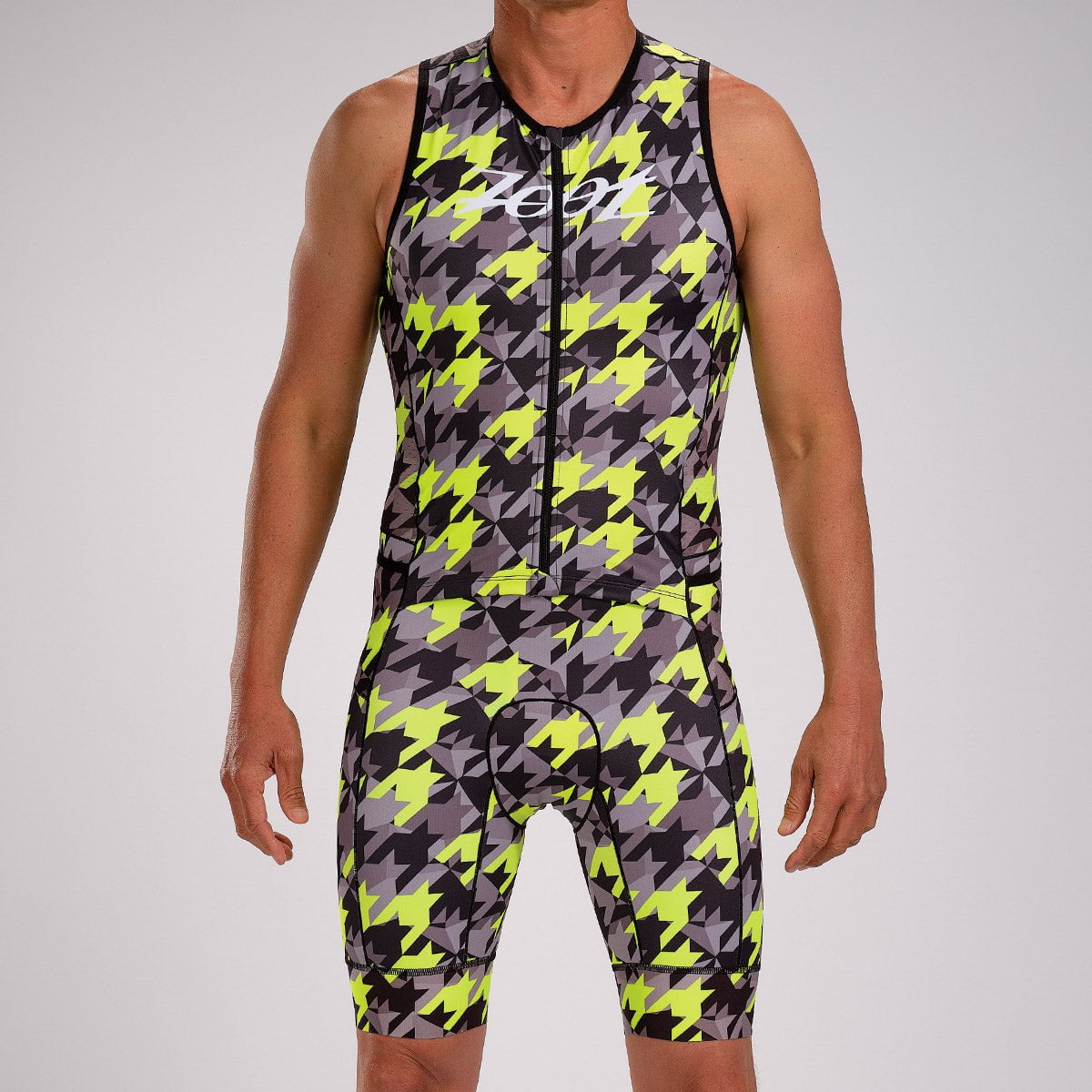 Mens LTD Triathlon Sleeveless Full Zip Racesuit - Race Division