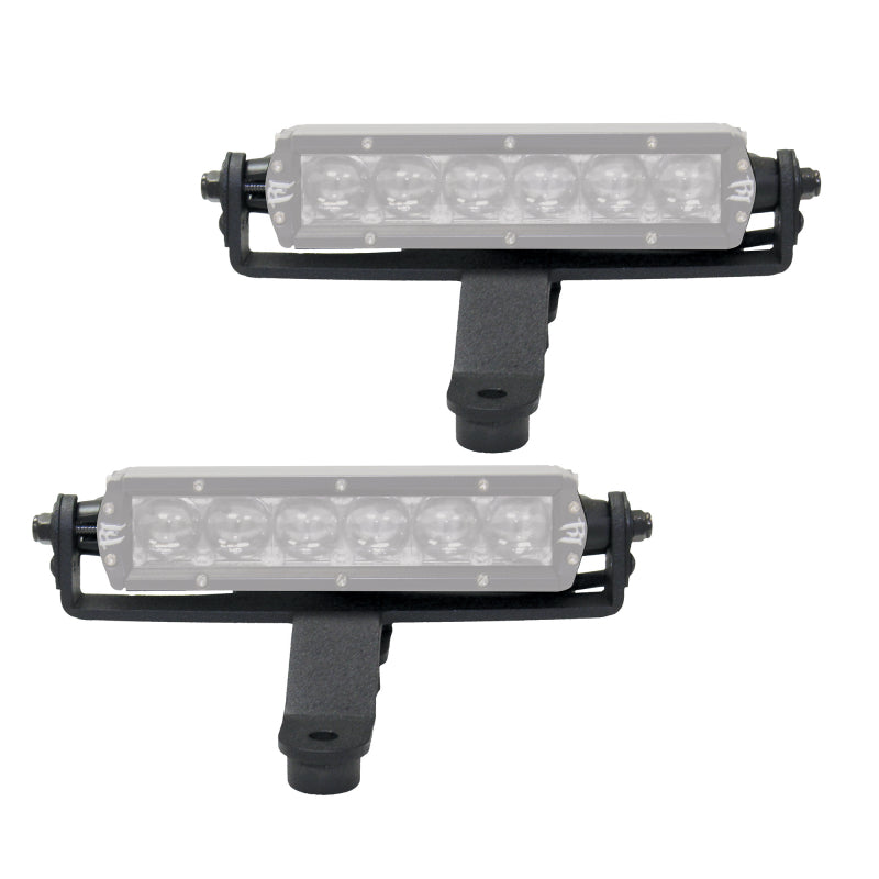 Hood Hinge Light Mounts for Jeep JL/JT - 6" Single Row LED Light Bars