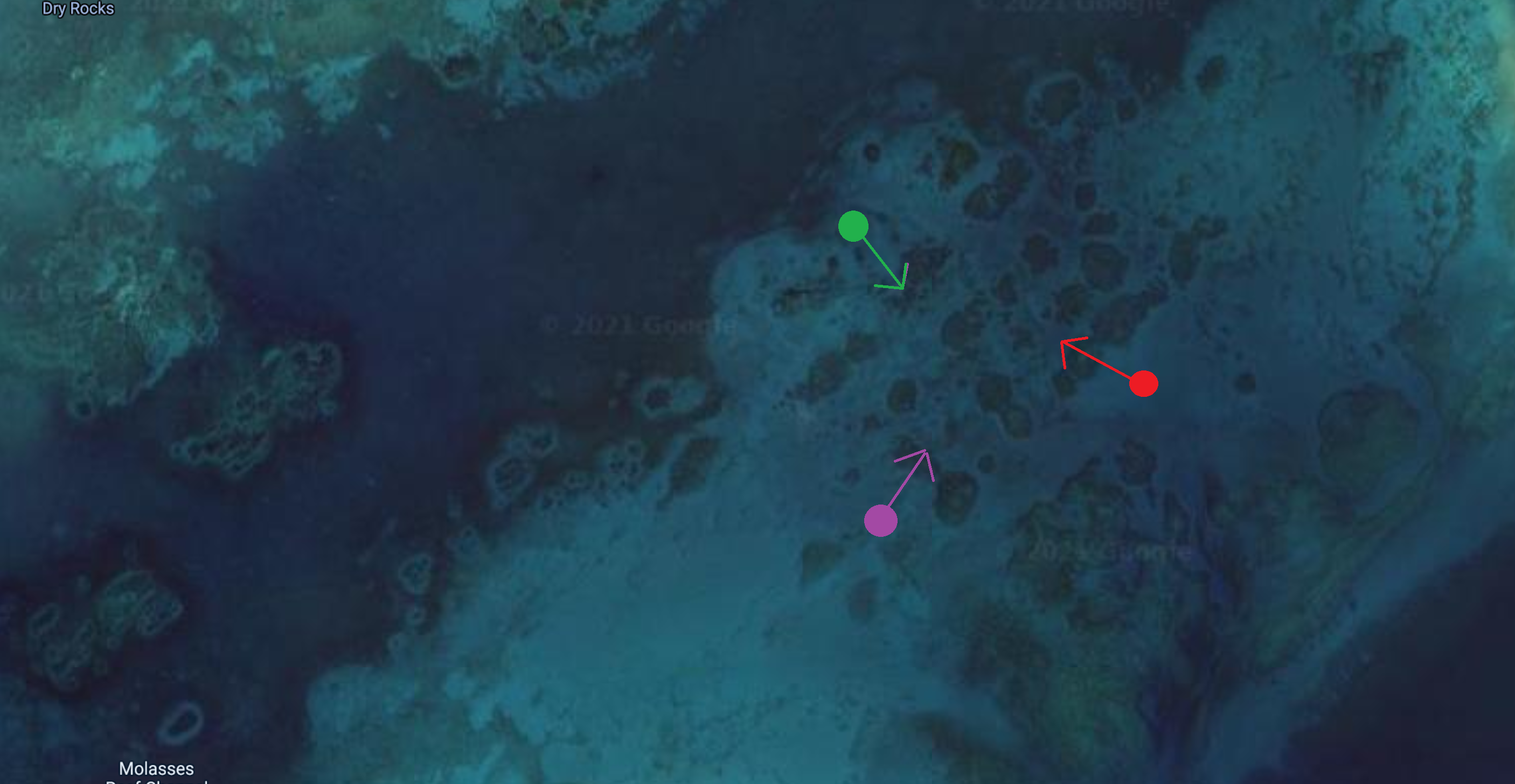 How to anchor when fishing the florida keys patch reef example map