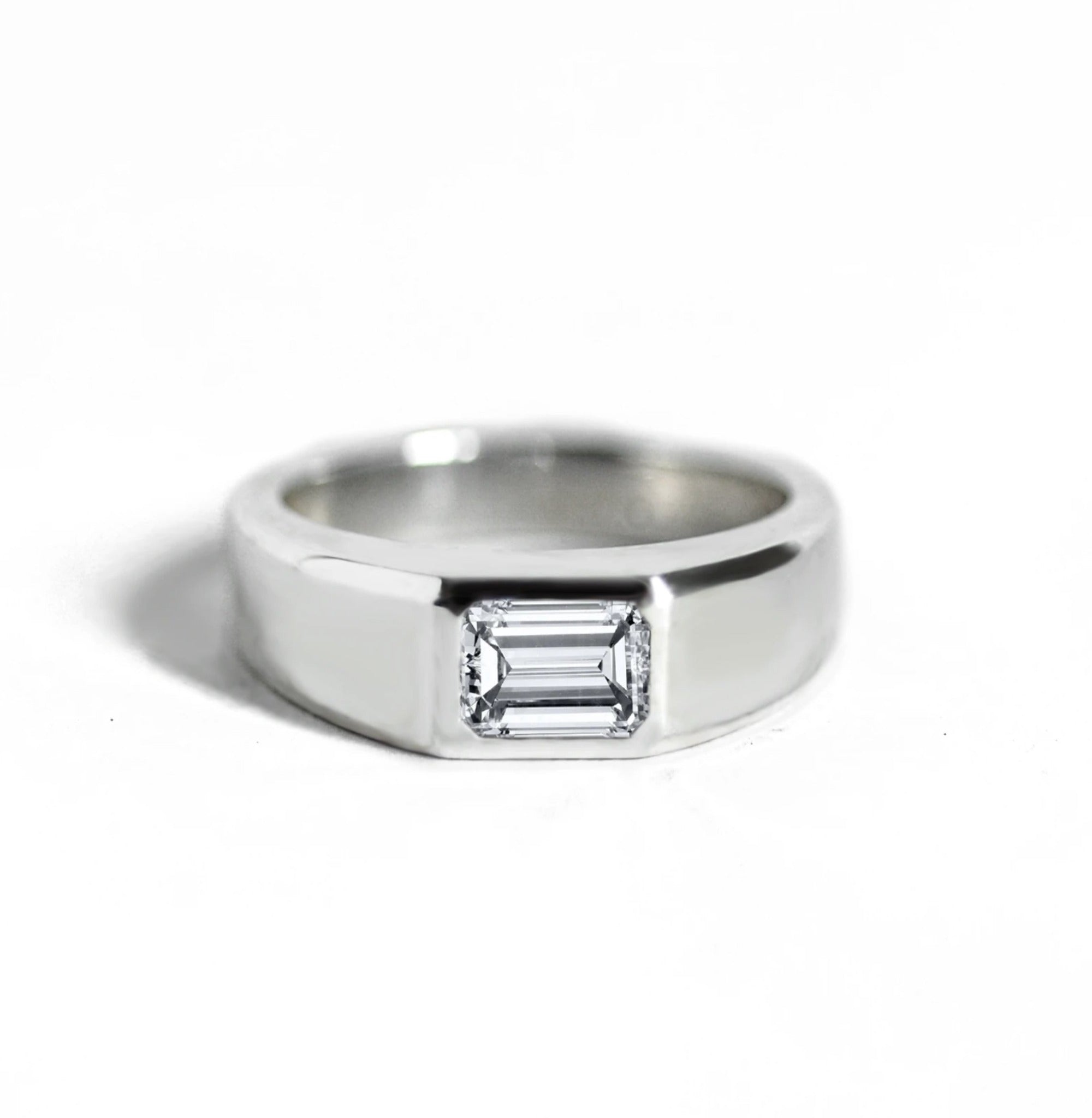 emerald cut rings for men