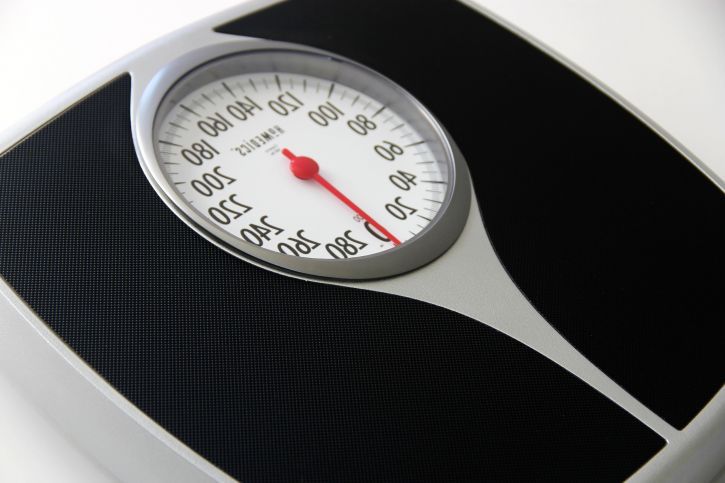 A picture of a weighing scale