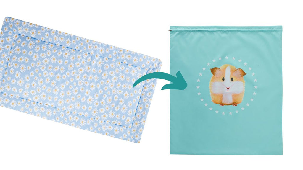 fleece liner laundry bag for guinea pig bedding washing machine