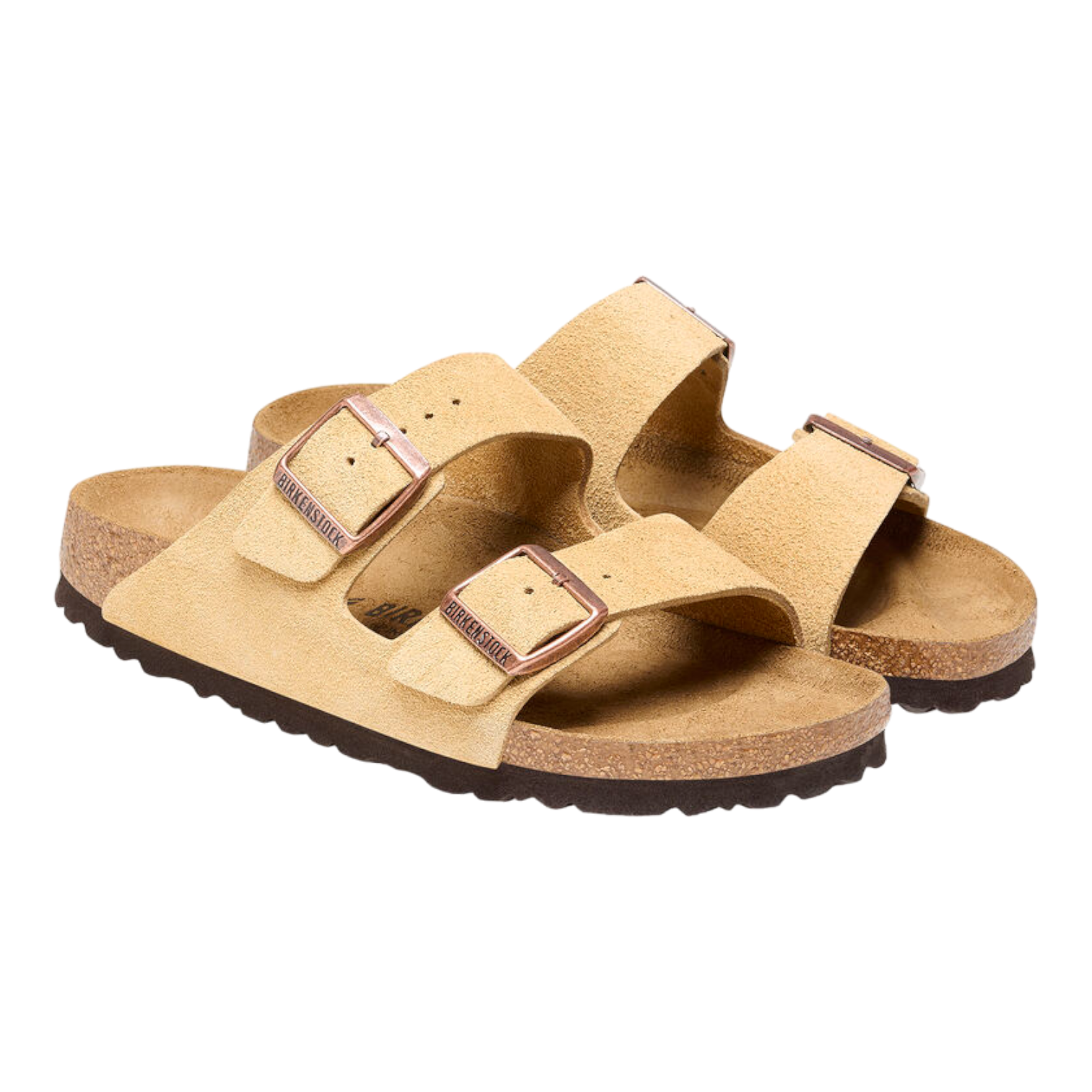 Birkenstock Arizona Suede Leather Latte Cream 1026190