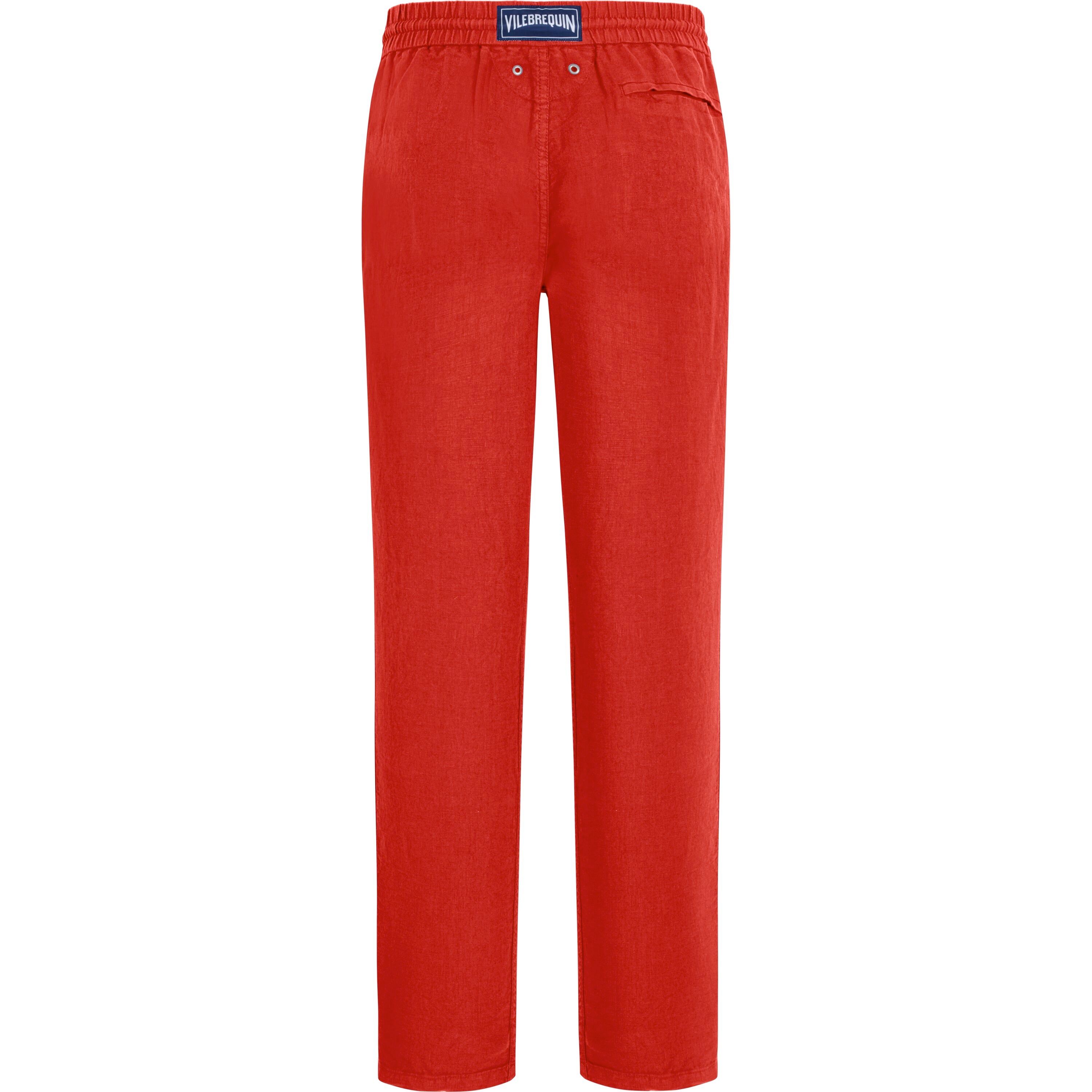 Men Linen Pants Solid