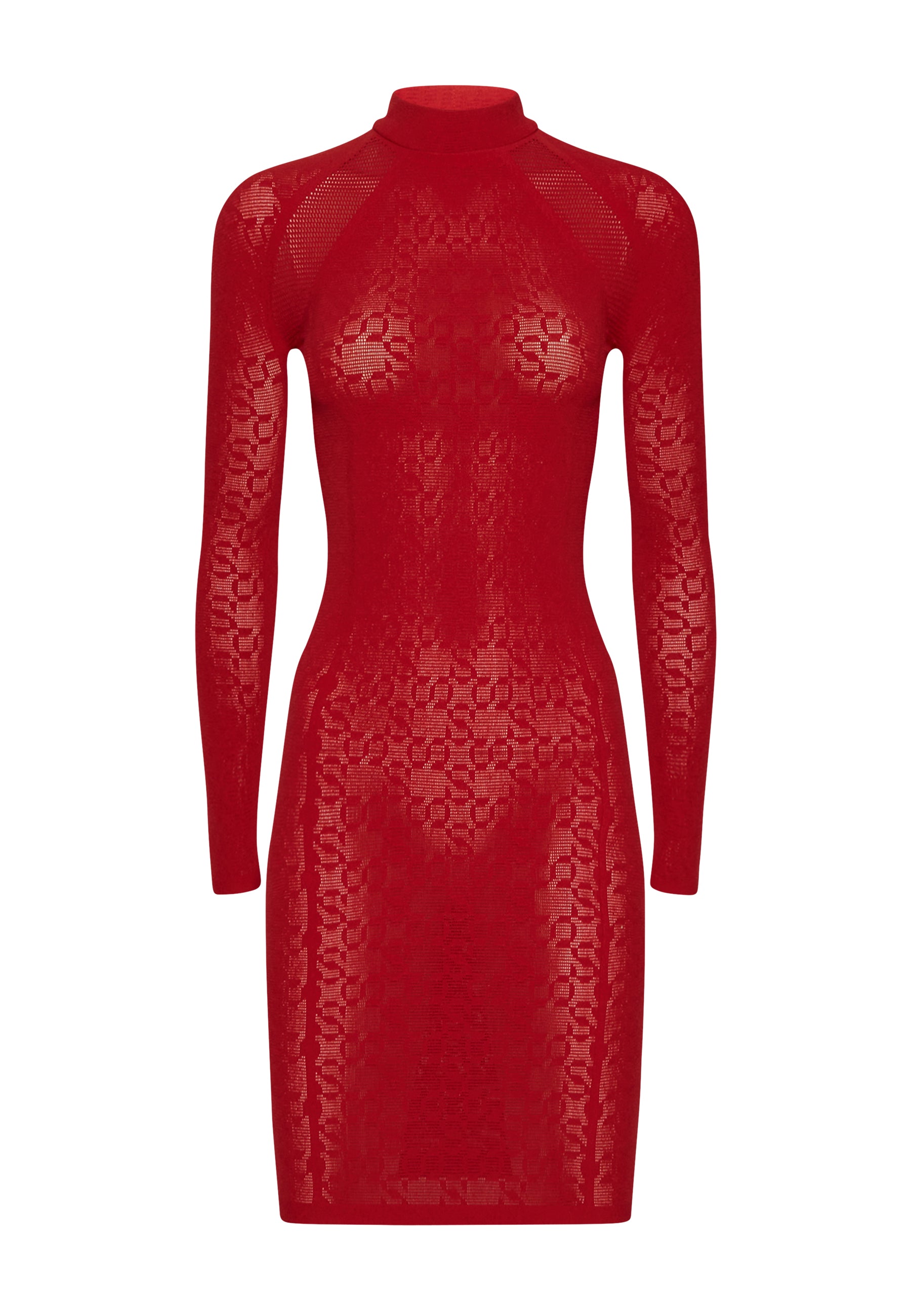 Simkhai – Intricate Sheer Pattern Mini Dress