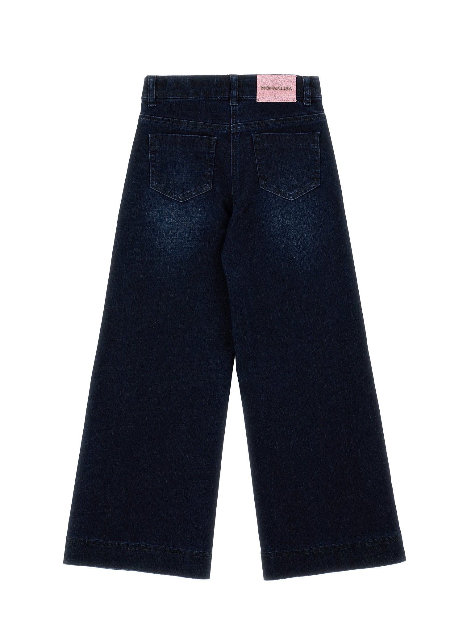 Wide leg denim jeans