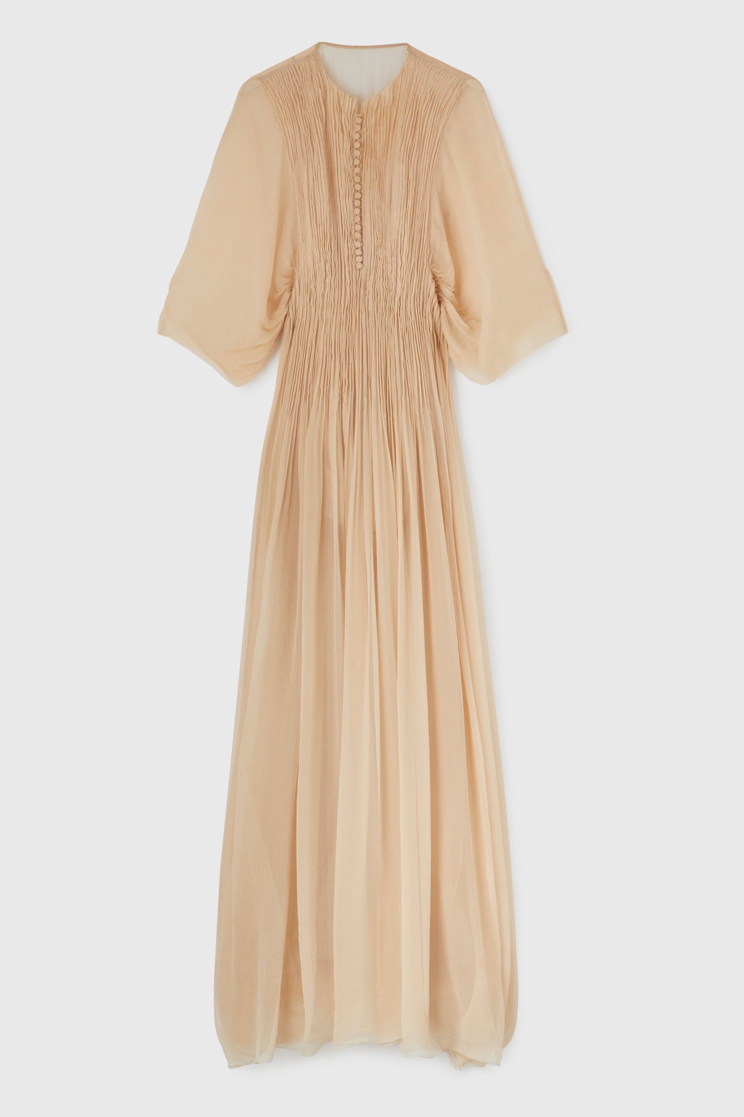 Chiffon long-sleeved dress