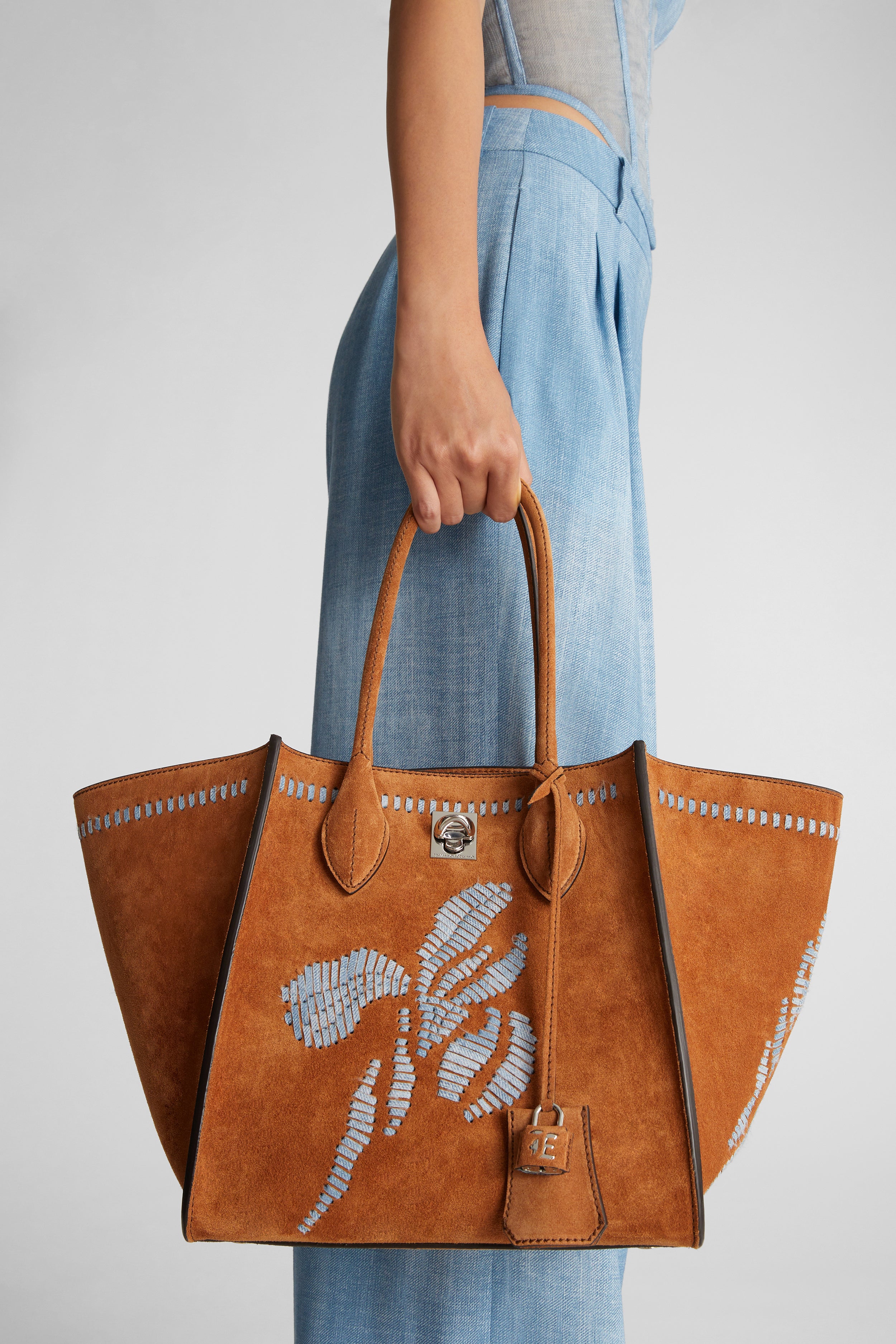 Hand embroidered Maggie bag