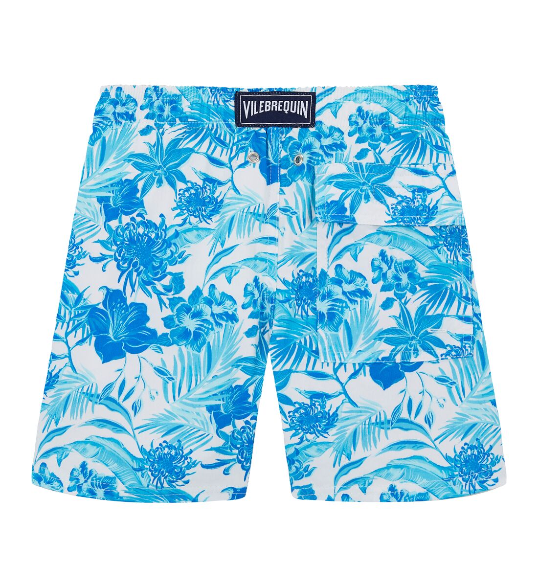 Boys Stretch Swim Trunks Tahiti Flowers