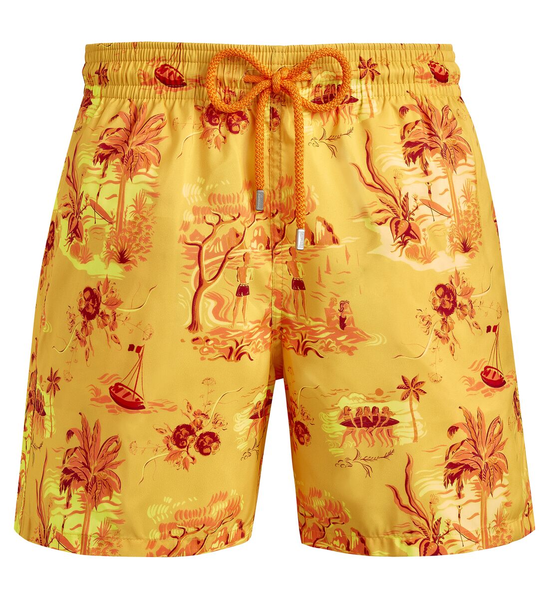 Men Ultra-Light and Packable Swim Trunks Toile de Jouy and Surf