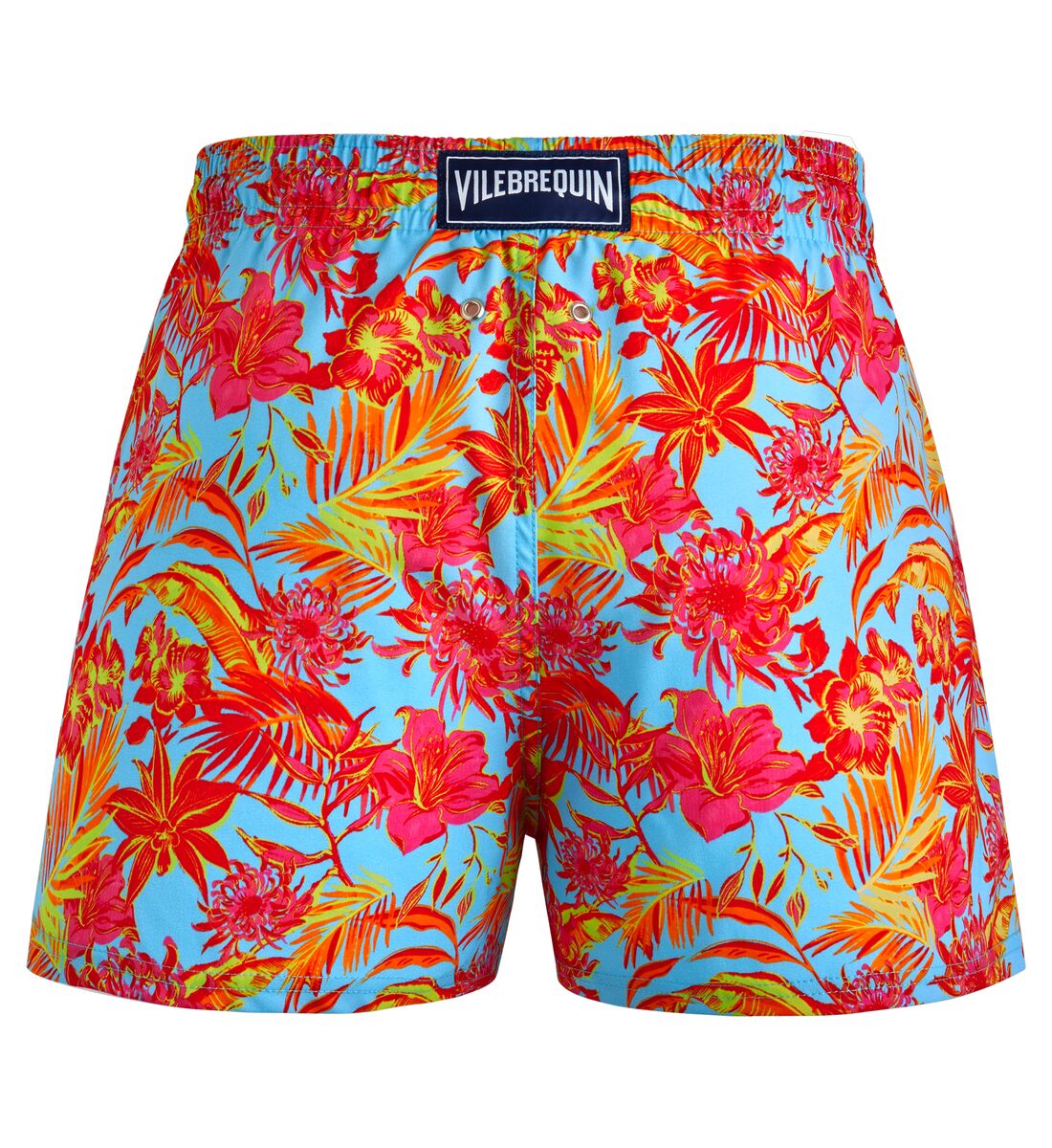 Men Short Swim Trunks Tahiti Flowers