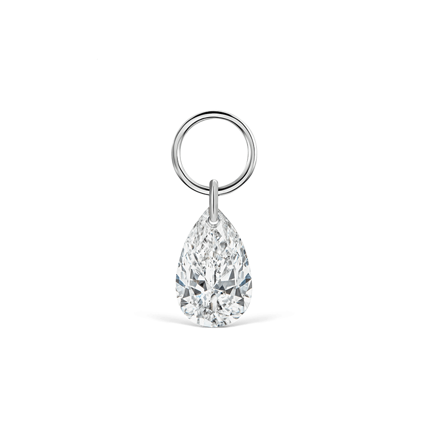Return to Tiffany® Hoop Earrings in Sterling Silver with Diamonds