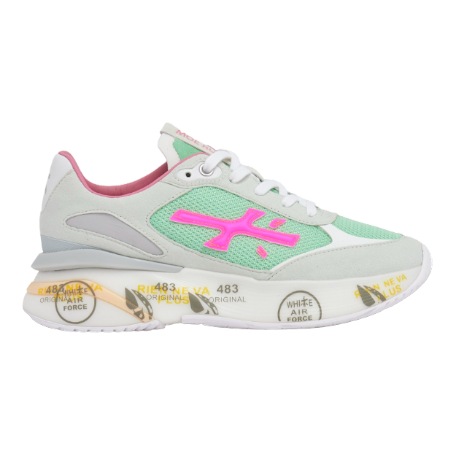 Premiata Moe Run D Ice/Green for Women MOERUND-6339