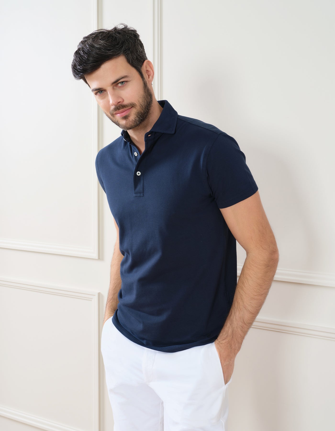 SUPIMA GARMENT DYED PIQUE POLO