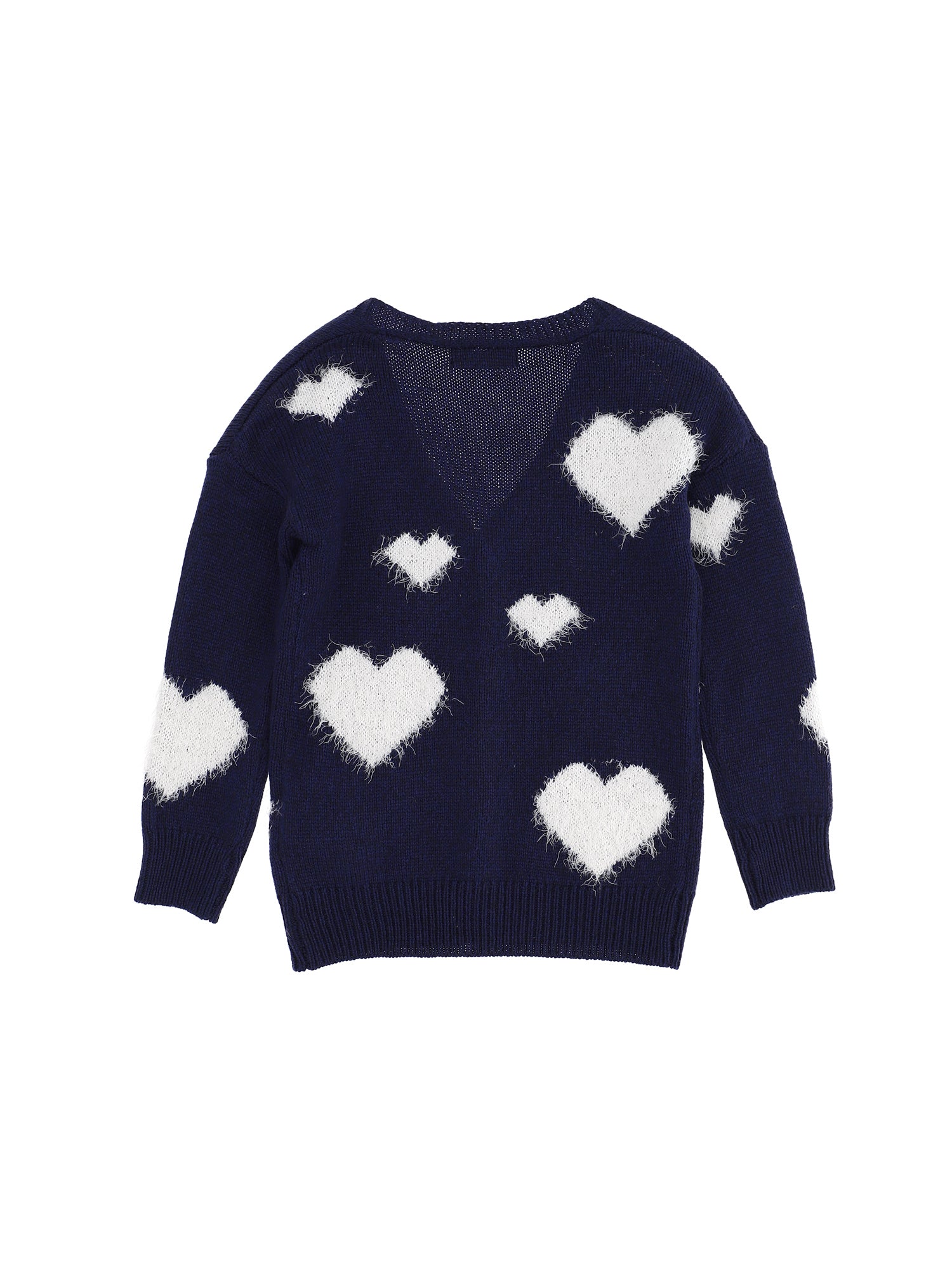 Knitted hearts cardigan