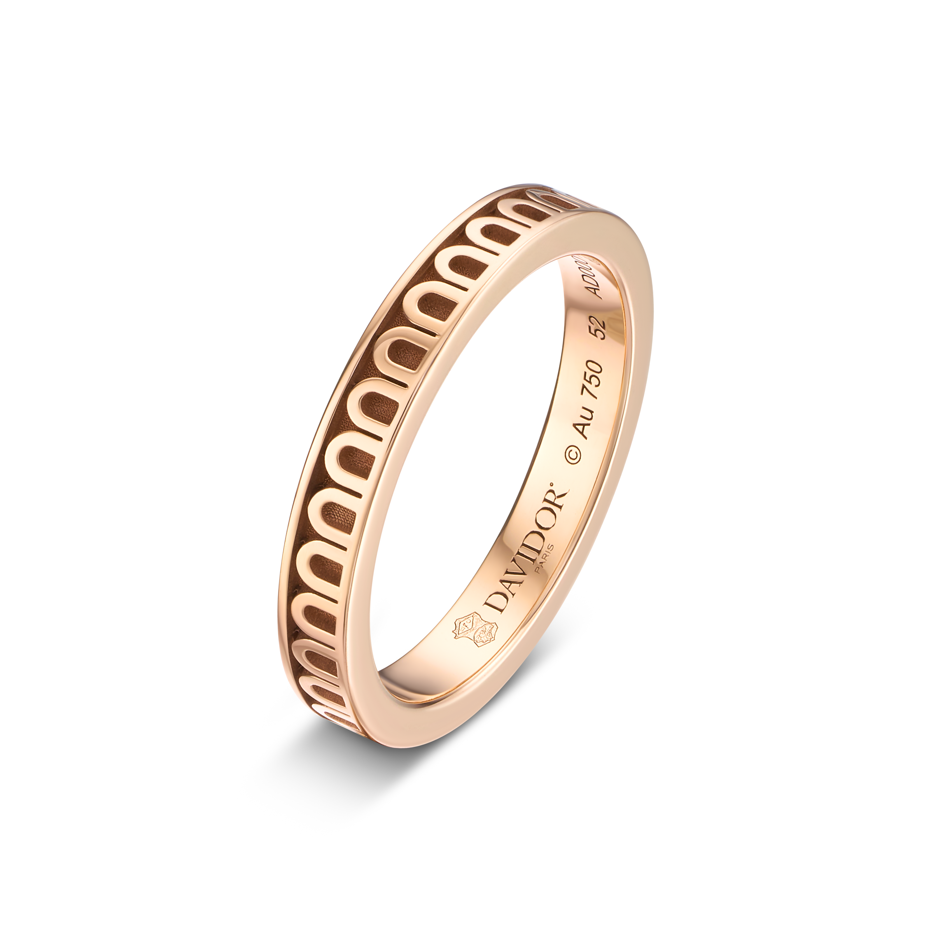 L’Arc de DAVIDOR Ring PM, 18k Rose Gold with Satin Finish