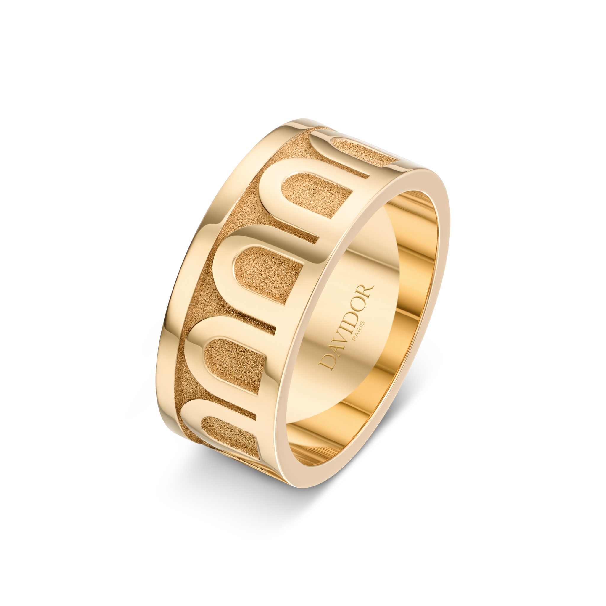 L’Arc de DAVIDOR Ring GM, 18k Yellow Gold  with Satin Finish