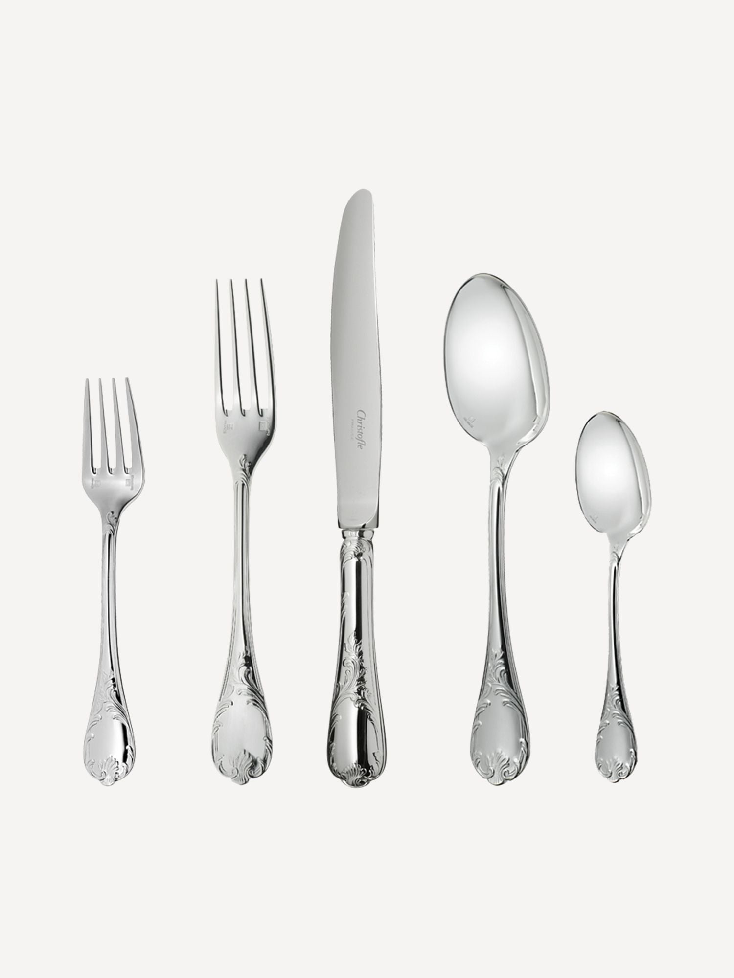 Marly Silver-Plated Five-Piece Flatware Set
