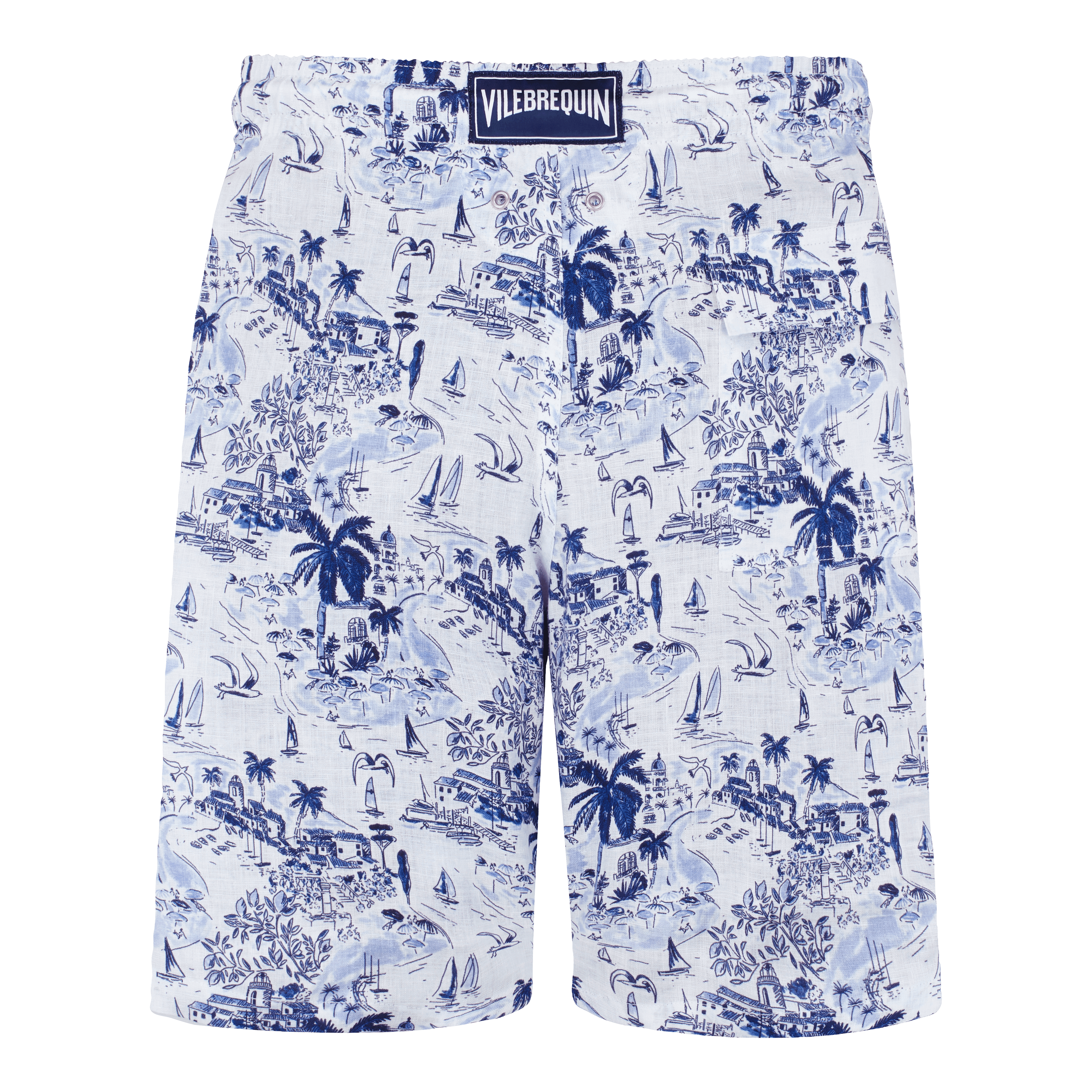 Men Linen Bermuda Shorts Riviera