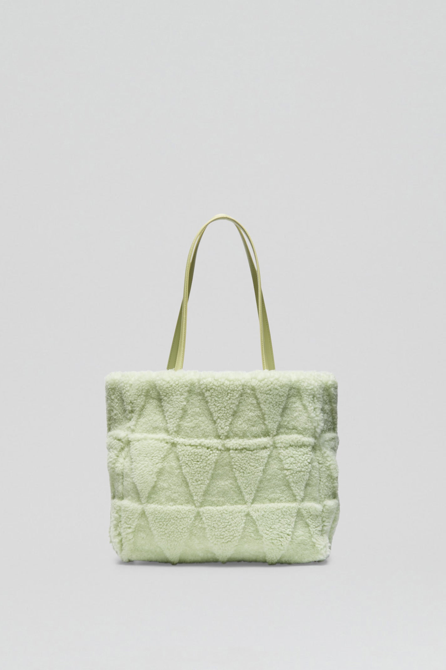 Shearling tote mint