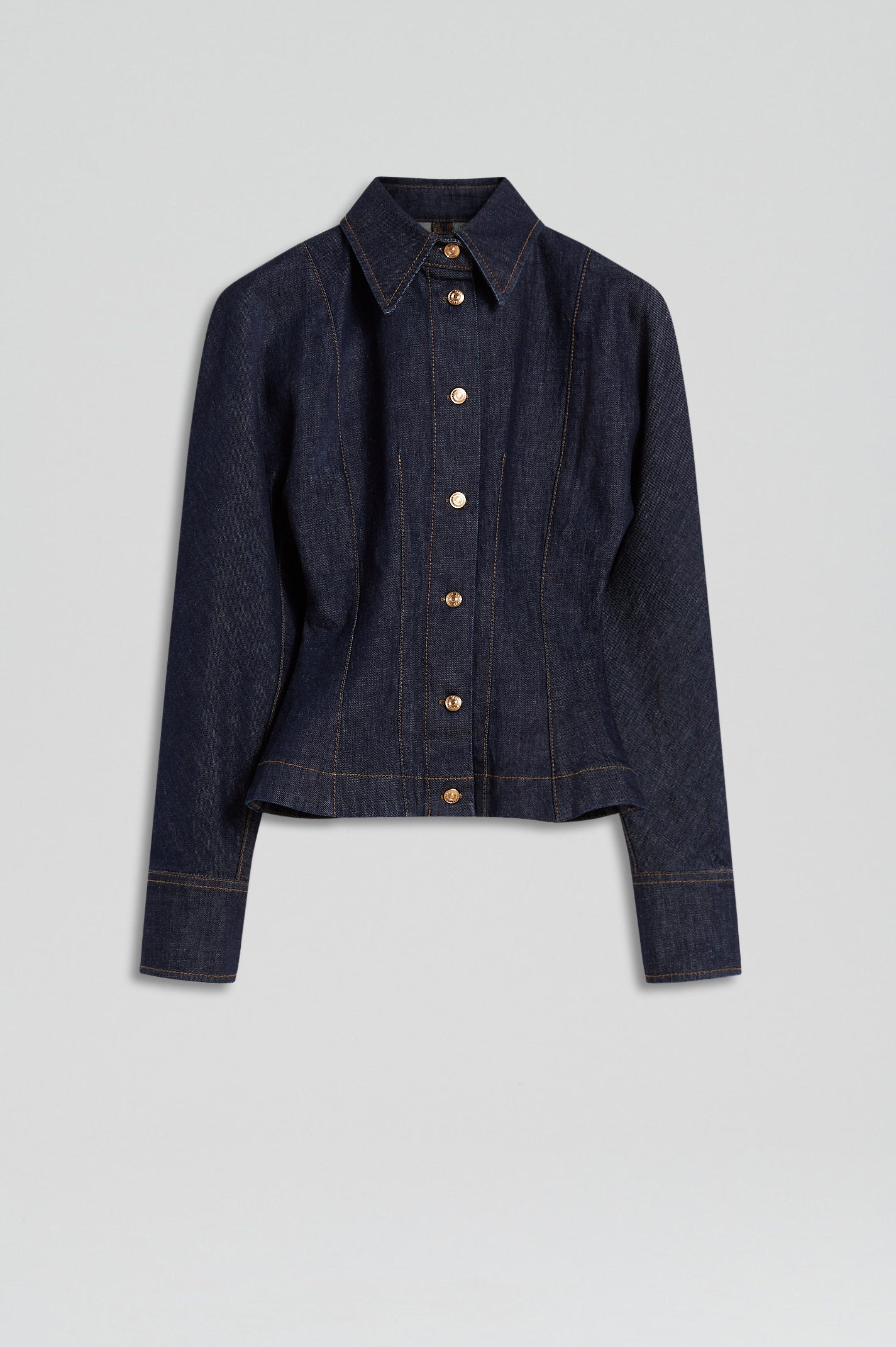 Denim cocoon sleeve jacket – indigo