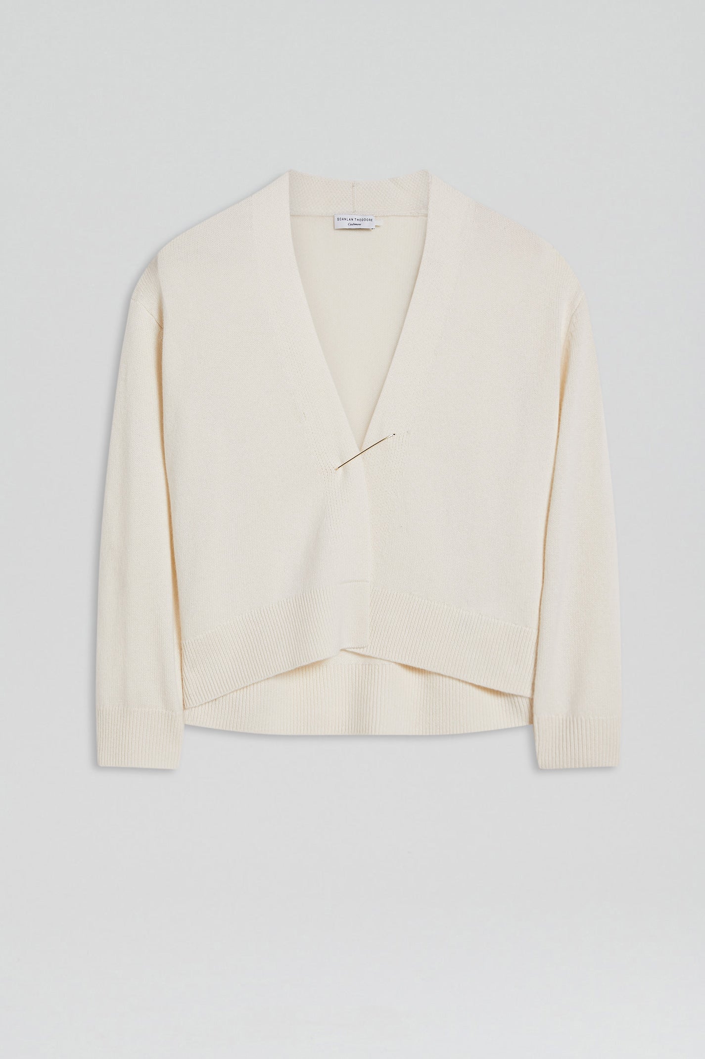 Cashmere wrap cardigan 7 – chalk